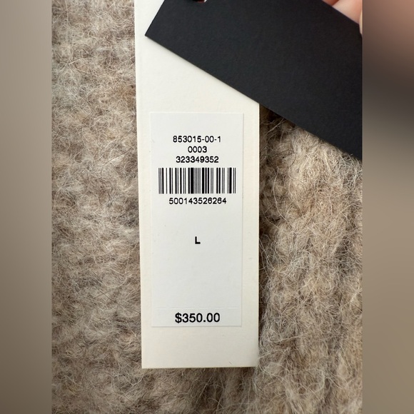 NWT Banana Republic ITALIAN ALPACA-BLEND DUSTER CARDIGAN Large Natural Beige - Picture 2 of 5